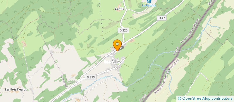 localisation de l'entreprise MADAME MARION ROUX  LES ALLIES