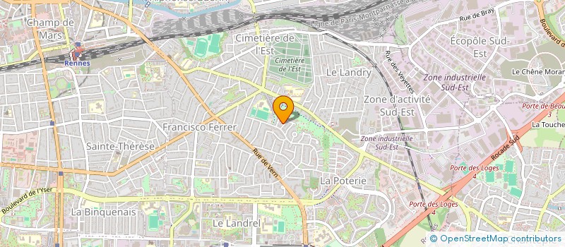 localisation de l'entreprise MADAME MARION ROY à RENNES