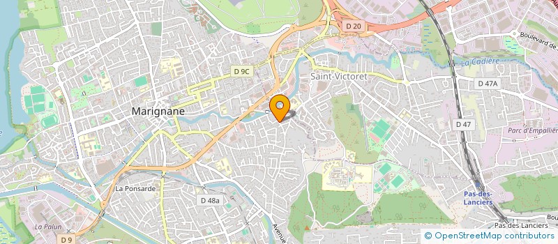 localisation de l'entreprise MADAME MARION RUIZ  MARIGNANE