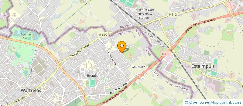 localisation de l'entreprise MADAME MARION RYCKELYNCK  WATTRELOS