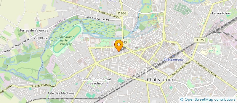 localisation de l'entreprise MADAME MARION SADIS à CHATEAUROUX