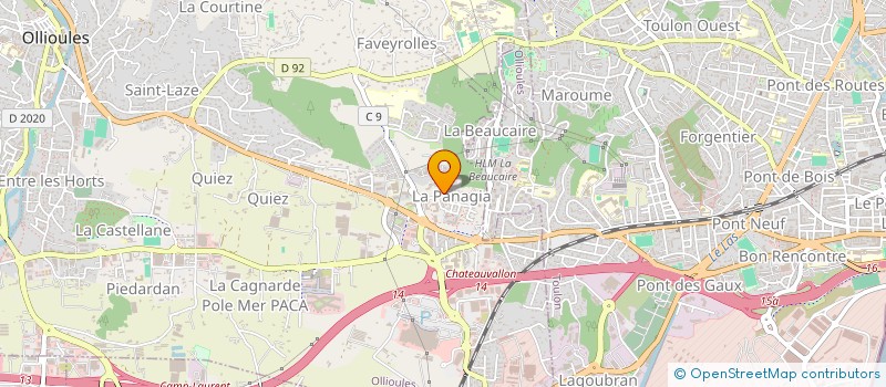 localisation de l'entreprise MADAME MARION SAIMPOL  OLLIOULES