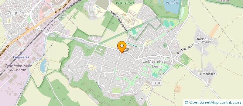 localisation de l'entreprise MADAME MARION SAINRAPT  LE MESNIL-SAINT-DENIS