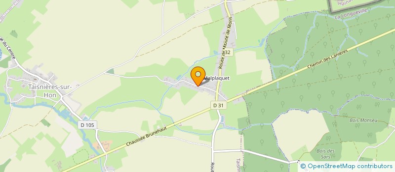 localisation de l'entreprise MADAME MARION SAMAIN  TAISNIERES-SUR-HON