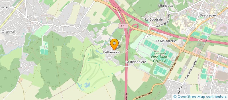 localisation de l'entreprise MADAME MARION SANSIQUET  POISSY