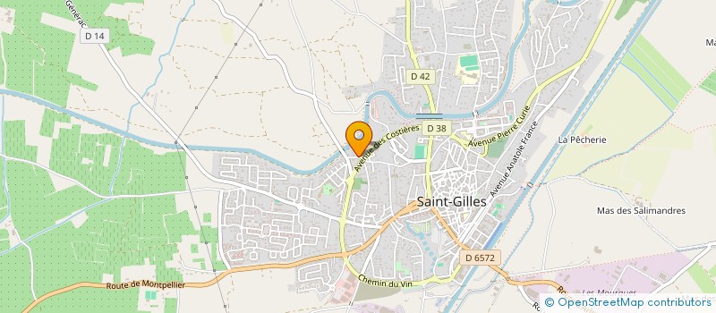 localisation de l'entreprise MADAME MARION SANTI  SAINT-GILLES