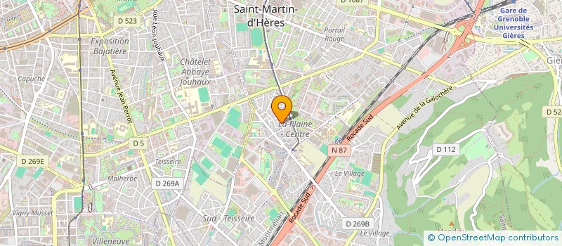 localisation de l'entreprise MADAME MARION SARRAZIN à SAINT-MARTIN-D'HERES