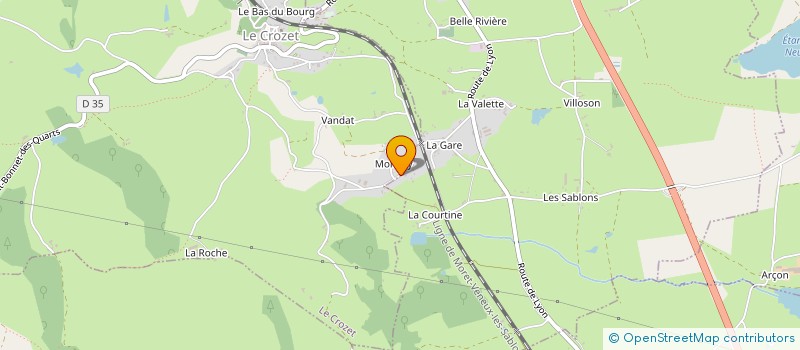 localisation de l'entreprise MADAME MARION SAVARY  LE CROZET