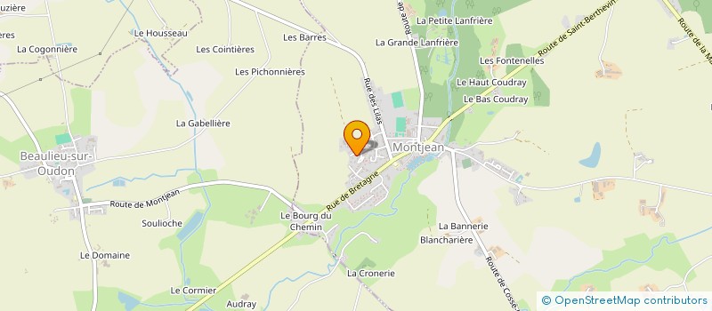 localisation de l'entreprise MADAME MARION SAVARY  MONTJEAN