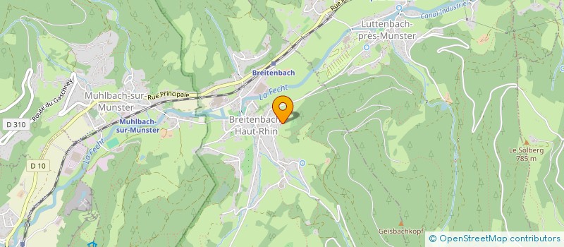 localisation de l'entreprise MADAME MARION SCHUBEL à BREITENBACH-HAUT-RHIN