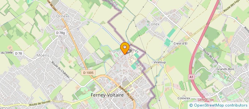 localisation de l'entreprise MADAME MARION SECHI  ORNEX