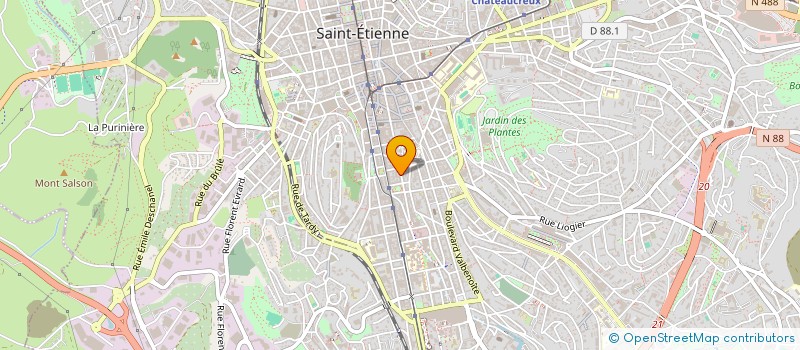 localisation de l'entreprise MADAME MARION SERCLERAT  SAINT-ETIENNE