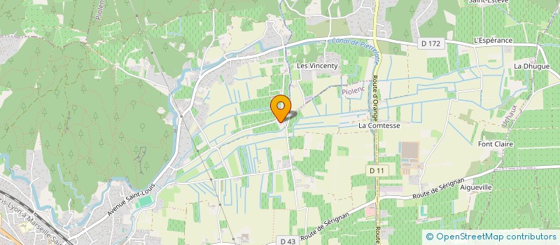 localisation de l'entreprise MADAME MARION SERGUIER  PIOLENC