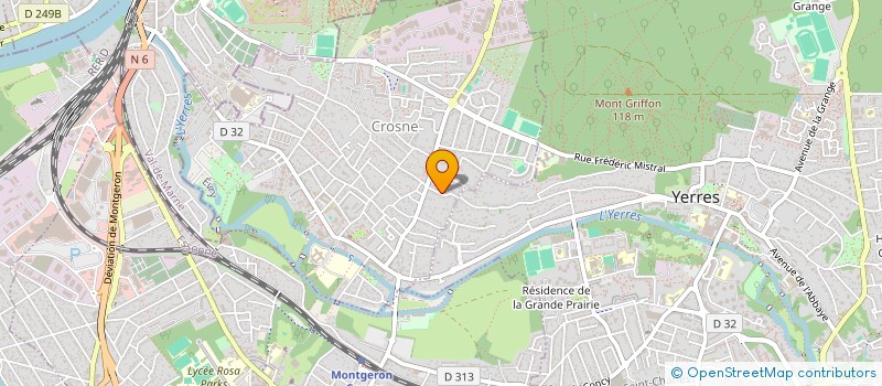 localisation de l'entreprise MADAME MARION SERRALTA HUGER  CROSNE