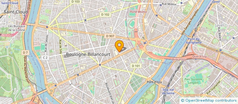 localisation de l'entreprise MADAME MARION SETIEY à BOULOGNE-BILLANCOURT