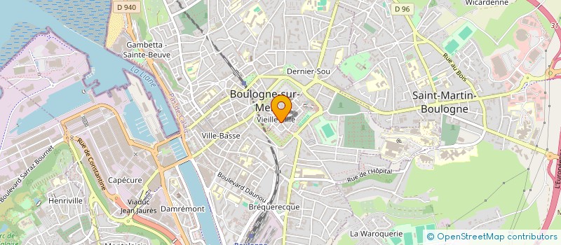 localisation de l'entreprise MADAME MARION SEVERIN à BOULOGNE-SUR-MER