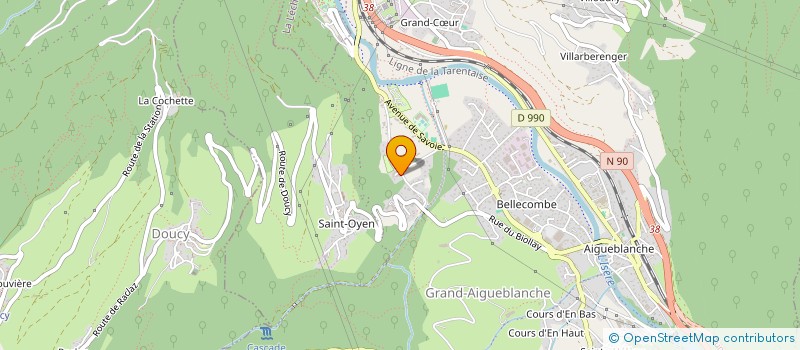 localisation de l'entreprise MADAME MARION SIGALO  GRAND-AIGUEBLANCHE