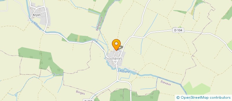 localisation de l'entreprise MADAME MARION SIMEREY  TROCHERES