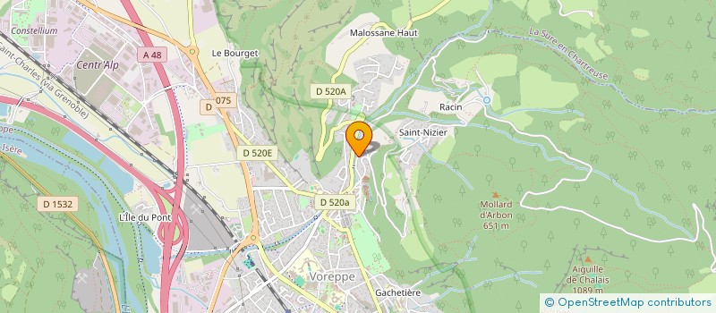 localisation de l'entreprise MADAME MARION SIMONIN  VOREPPE