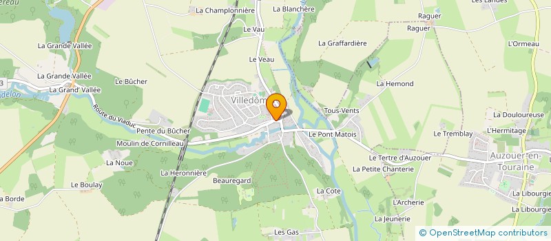 localisation de l'entreprise MADAME MARION SIONNEAU  VILLEDOMER