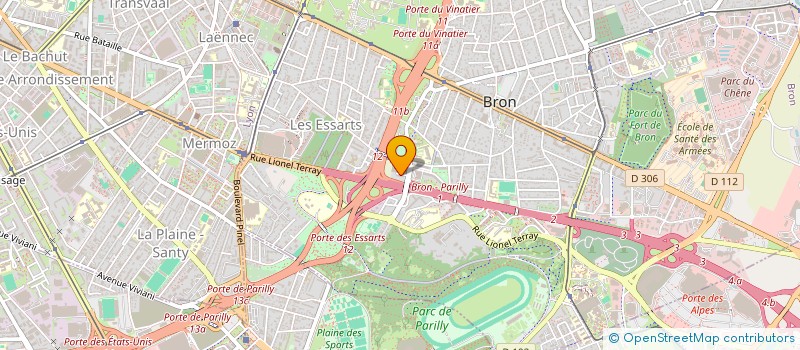 localisation de l'entreprise MADAME MARION SUBERCAZE  BRON