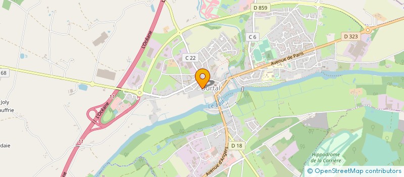 localisation de l'entreprise MADAME MARION SUGUENOT à DURTAL