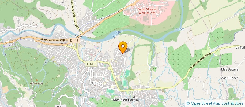 localisation de l'entreprise MADAME MARION SUNYACH  CERET