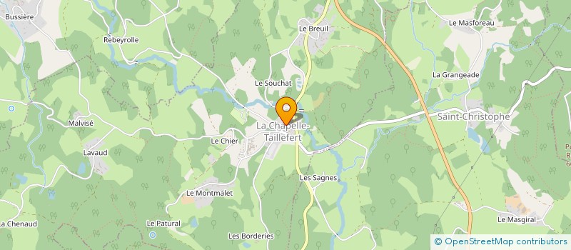 localisation de l'entreprise MADAME MARION SYLVESTRE à LA CHAPELLE-TAILLEFERT