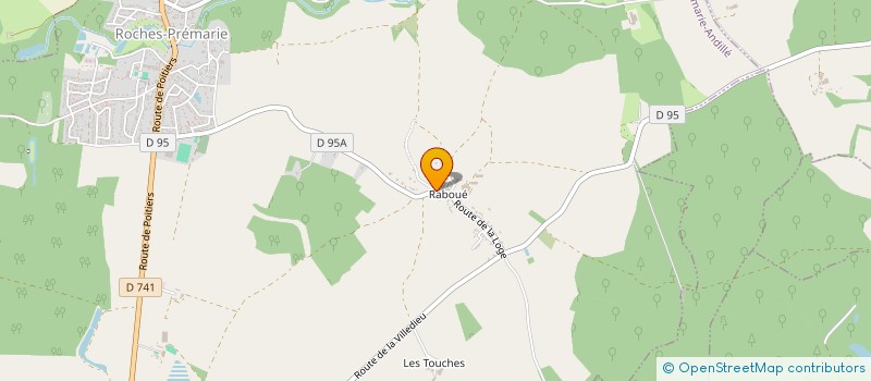 localisation de l'entreprise MADAME MARION THEOLAT  ROCHES-PREMARIE-ANDILLE