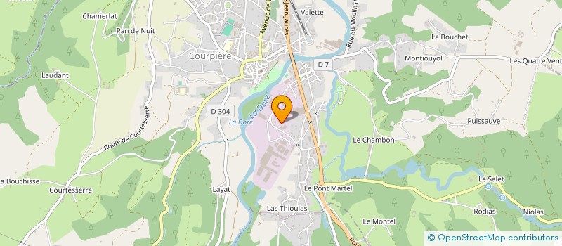 localisation de l'entreprise MADAME MARION THEVENET à LAPALISSE