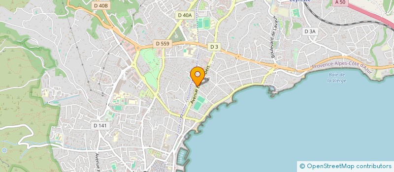 localisation de l'entreprise MADAME MARION THEVENON  LA CIOTAT