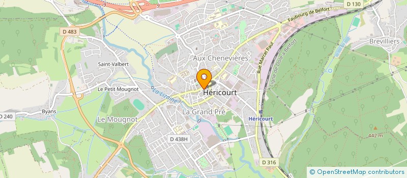 localisation de l'entreprise MADAME MARION THIEL  HERICOURT