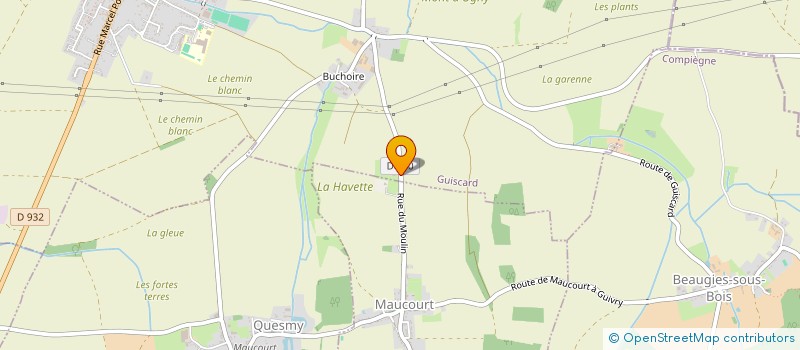 localisation de l'entreprise MADAME MARION THIERRY  GUISCARD