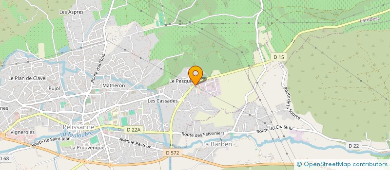 localisation de l'entreprise MADAME MARION THINET à PELISSANNE