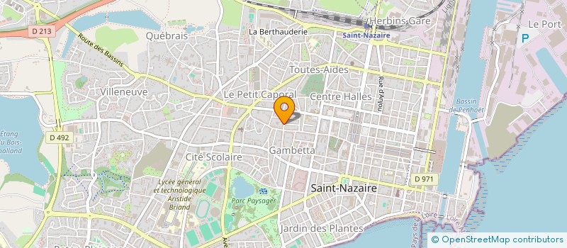 localisation de l'entreprise MADAME MARION THOREL à SAINT-NAZAIRE