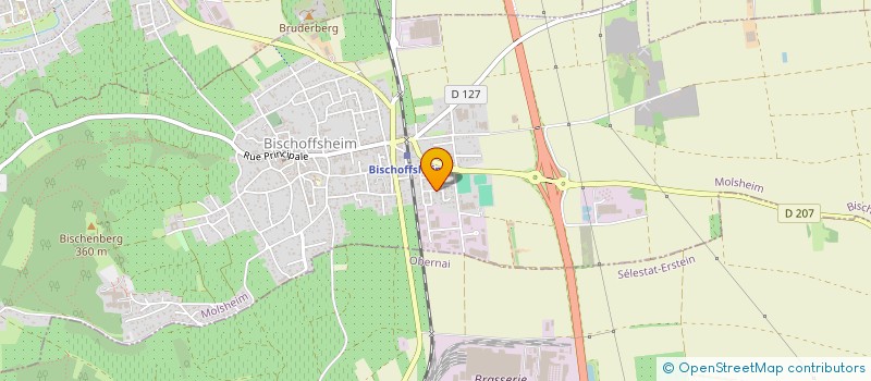 localisation de l'entreprise MADAME MARION TISSOT  BISCHOFFSHEIM