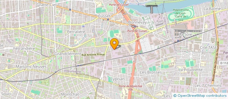 localisation de l'entreprise MADAME MARION TOLLIE  VILLEURBANNE