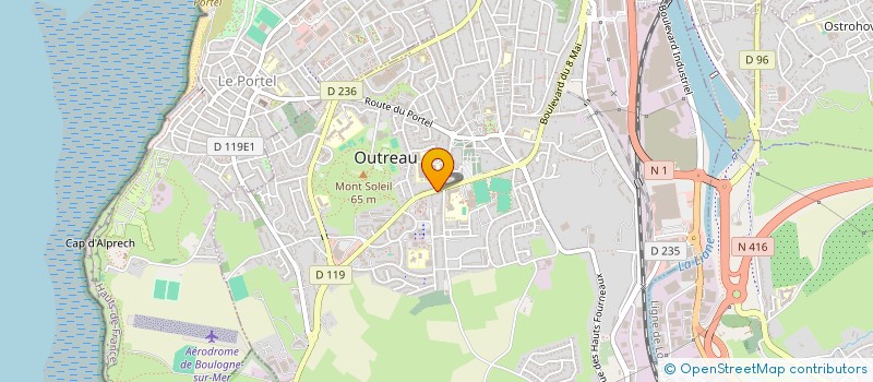 localisation de l'entreprise MADAME MARION TONEGUZZO  OUTREAU