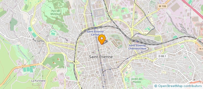 localisation de l'entreprise MADAME MARION TOURY  SAINT-ETIENNE