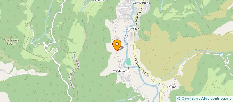 localisation de l'entreprise MADAME MARION TOUTAIN  SAINT-AFFRIQUE