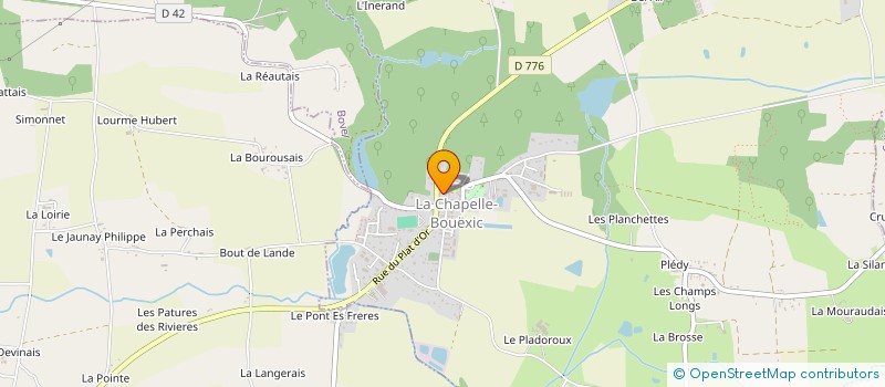 localisation de l'entreprise MADAME MARION TOUZEIL  LA CHAPELLE-BOUEXIC