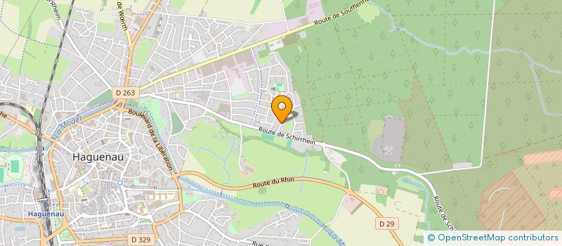 localisation de l'entreprise MADAME MARION TRABAND  HAGUENAU