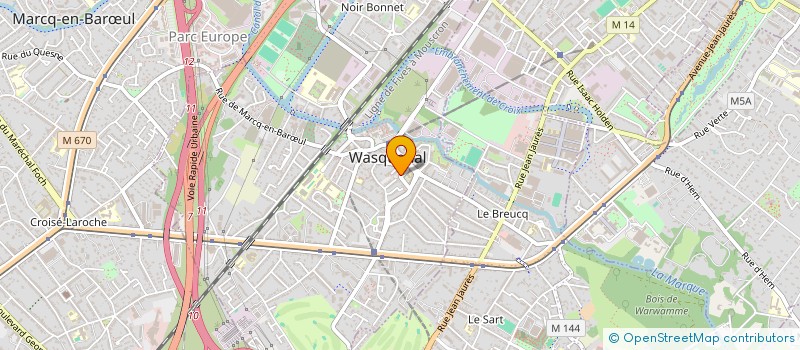 localisation de l'entreprise MADAME MARION TRENTESAUX  WASQUEHAL