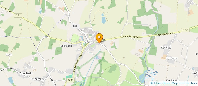 localisation de l'entreprise MADAME MARION TRESPEUCH  ASSERAC