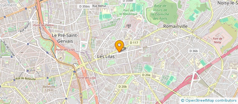 localisation de l'entreprise MADAME MARION TROUILLET à LES LILAS