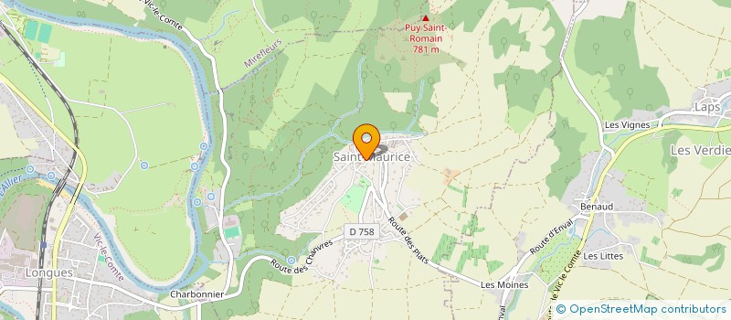 localisation de l'entreprise MADAME MARION VAAST  SAINT-MAURICE