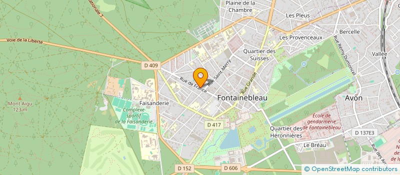 localisation de l'entreprise MADAME MARION VALIN à FONTAINEBLEAU