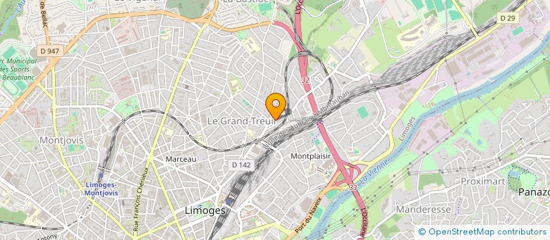 localisation de l'entreprise MADAME MARION VALLEIX à LIMOGES
