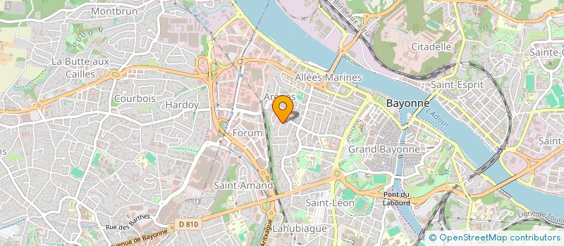 localisation de l'entreprise MADAME MARION VALLERIN VERLHIAC  BAYONNE