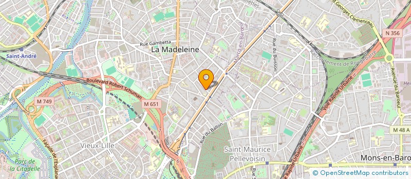 localisation de l'entreprise MADAME MARION VANDENBROUCKE  LILLE